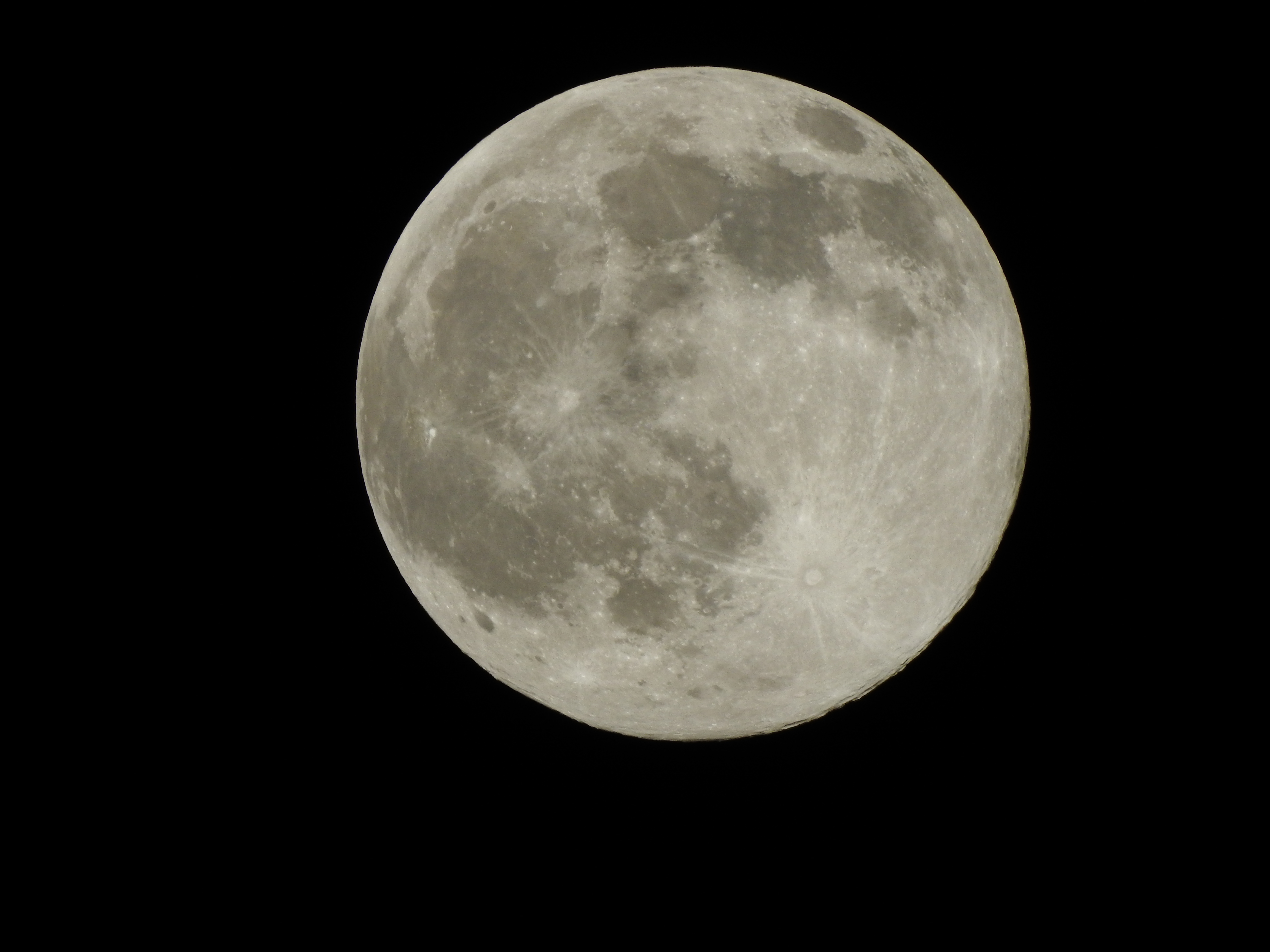 A closeup photo of the moon